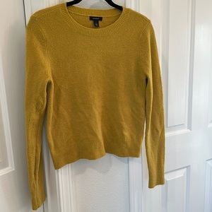 Halogen Mustard Yellow Crewneck Sweater | Size Small